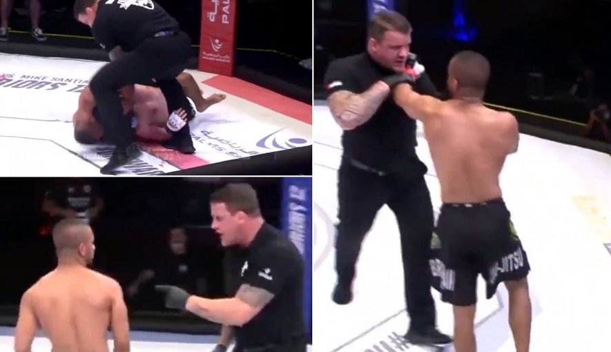 სკანდალი MMA-ში - მახრჩობელა ილეთის შემდეგ მებრძოლი მსაჯს ფიზიკურად დაუპირისპირდა