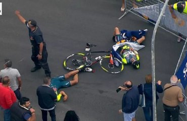 უცნაური შემთხვევა ჯირო დ’იტალიაზე - ვერტმფრენმა ავარია გამოიწვია