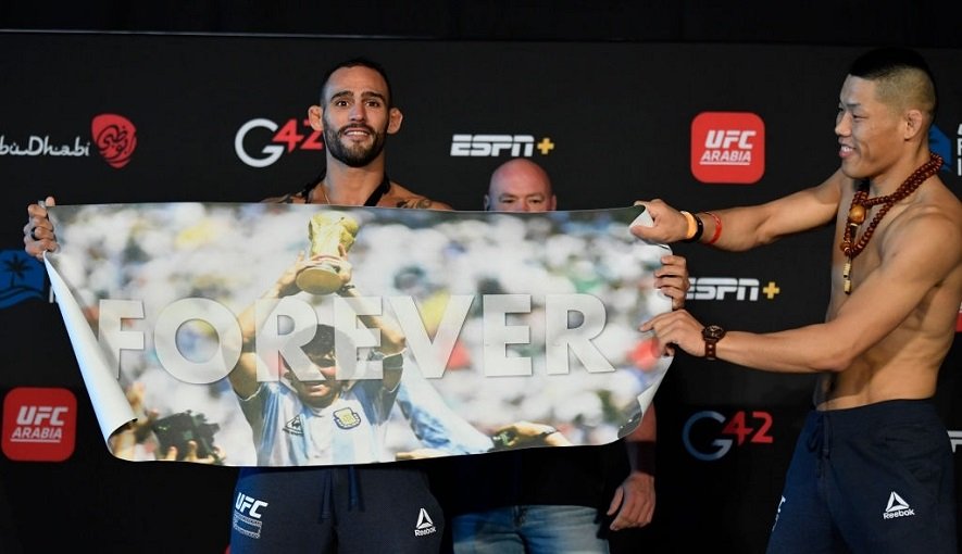 სამუდამოდ - UFC-ის მებრძოლმა დიეგო მარადონას ხსოვნას პატივი მიაგო
