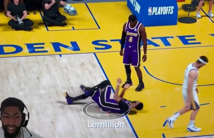 სახალისო ვიდეო - ენტონი დევისმა NBA 2k-ს თამაშის დროსაც ტრავმა მიიღო