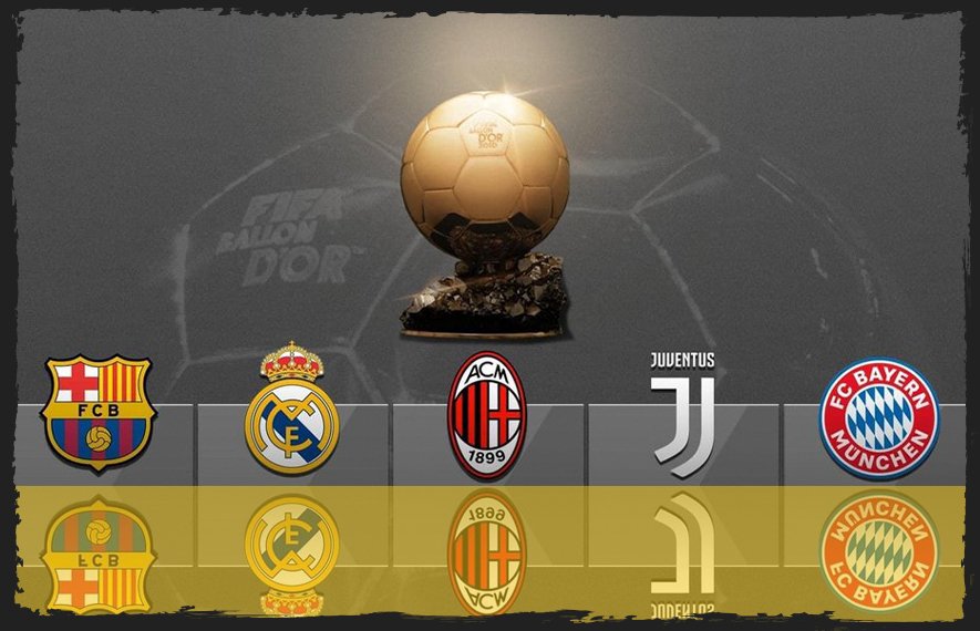 რეალი, ბარსელონა, ბაიერნი, იუვენტუსი, მილანი