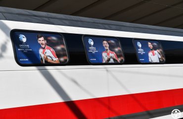 თბილისიდან ბათუმამდე - დაბრენდილი მატარებელი ევროპის 21-წლამდე ჩემპიონატისთვის