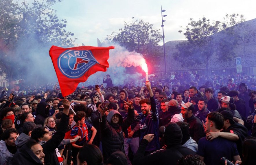 „არსენალთან“ მატჩის წინ, პსჟ-ს ფანებსა და პოლიციას შორის შეტაკება მოხდა