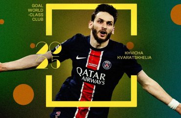 მსოფლიო კლასის ფეხბურთელები | კვარაცხელია Goal-ის ტოპ 25-ში