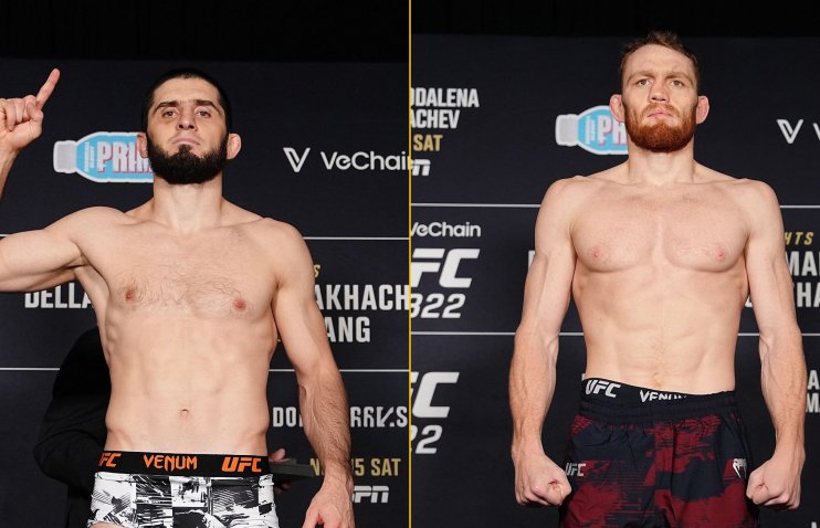 UFC 322 | მახაჩევმა და დელა მადალენამ წონა ჩააბარეს