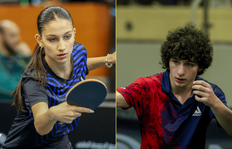 ნიკოლოზ და ანასტასია ჩხარტიშვილების წყვილმა მაგიდის ჩოგბურთის სარეიტინგო ტურნირზე ბრინჯაოს მედალი მოიპოვა