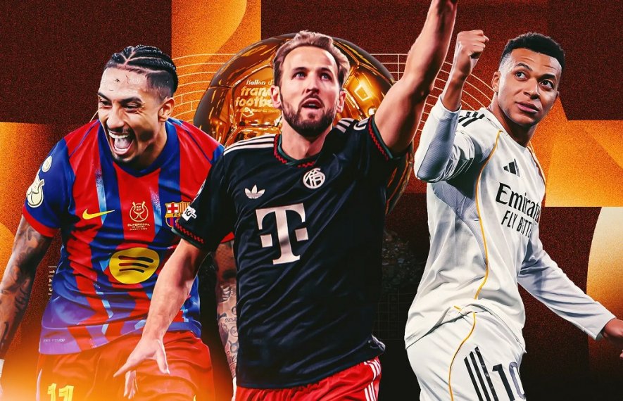 ჰარი კეინი, კილიან მბაპე, ერლინგ ჰოლანდი, ლიონელ მესი, ოქროს ბურთი