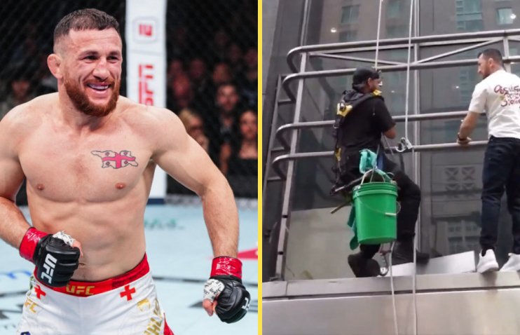 ფანთან ფოტოს გადასაღებად შენობაზე აძვრა | მერაბ დვალიშვილის მაგარი ჟესტი