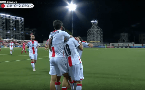 წიტაიშვილი ვერ გააჩერეს - საქართველო გიბრალტარს 2:0 ამარცხებს