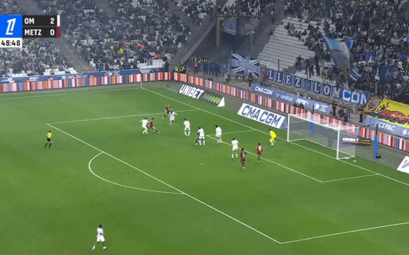 ცრუმოძრაობა და გოლი | წიტაიშვილმა მარსელს გაუტანა