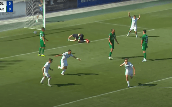 ნიკა გაგნიძის საგოლე პასი VS ლვოვის კარპატი
