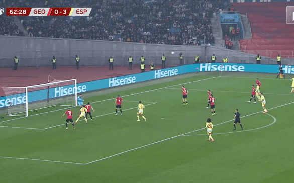 ოიარსაბალის დუბლი | ესპანეთმა მეოთხე გოლი გაიტანა