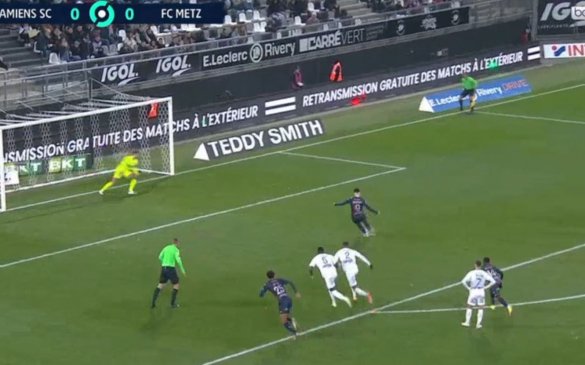 მიქაუტაძის მოპოვებული პენალტი და გოლი - მეცი ამიენთან დაწინაურდა