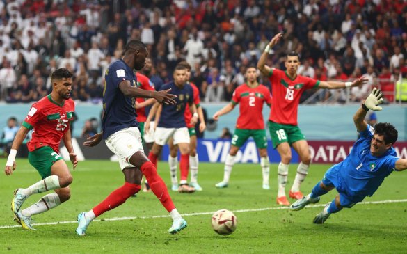 კოლო მუანის გოლი - საფრანგეთი მაროკოს 2 ბურთით უგებს
