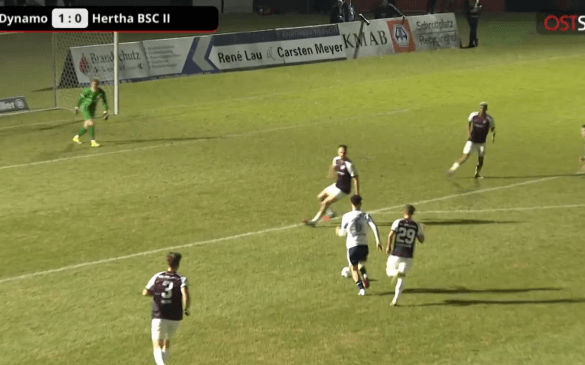 შაკო ოგბაიძის საგოლე პასი VS  ბერლინის დინამო