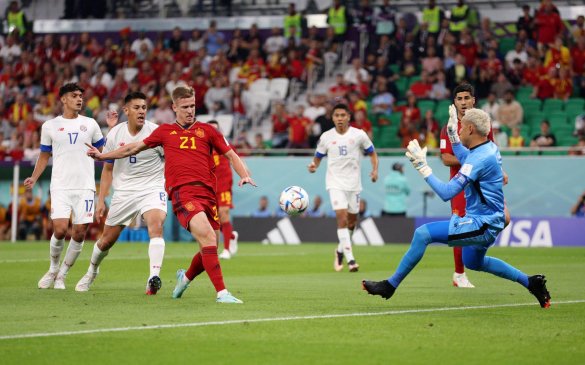 გავის პასი და ოლმოს ლამაზი გოლი - ესპანეთი დაწინაურდა