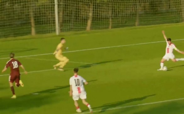 გულიაშვილის ეფექტური გოლი VS ლატვიის 21-წლამდე ნაკრები