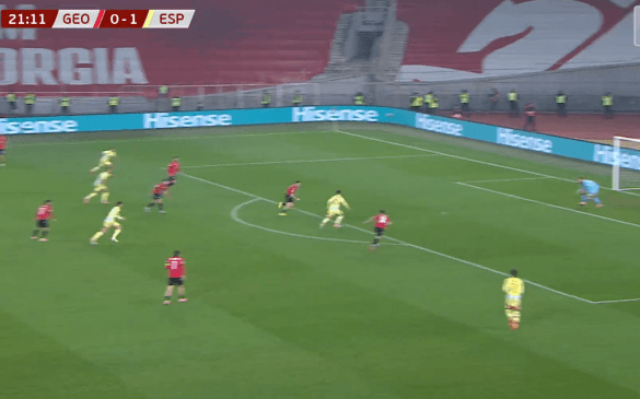 0:2 - ესპანელთა ბრწყინვალე კომბინაცია და სუბიმენდის გოლი